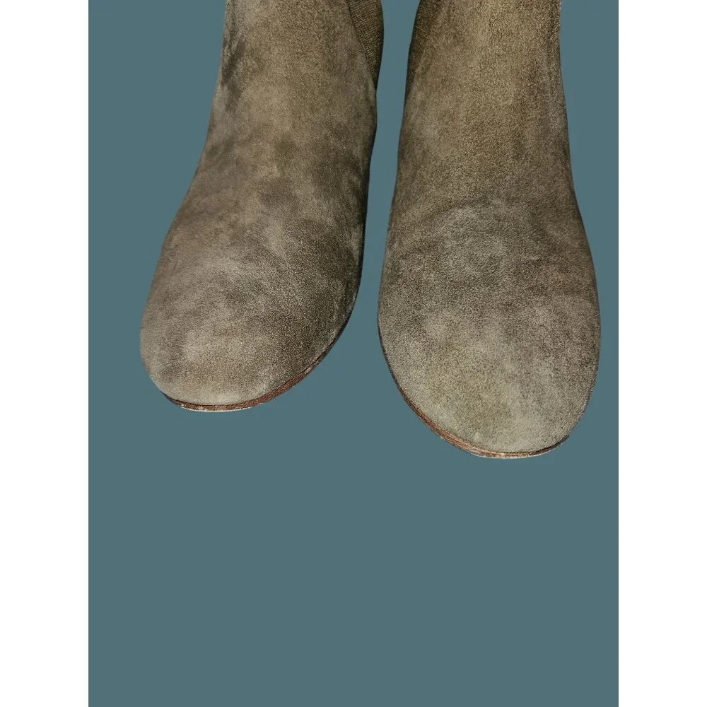 Eileen Fisher Knolls Stretch Suede Sock Knit Ankle Booties Women 8.5 Minimalist